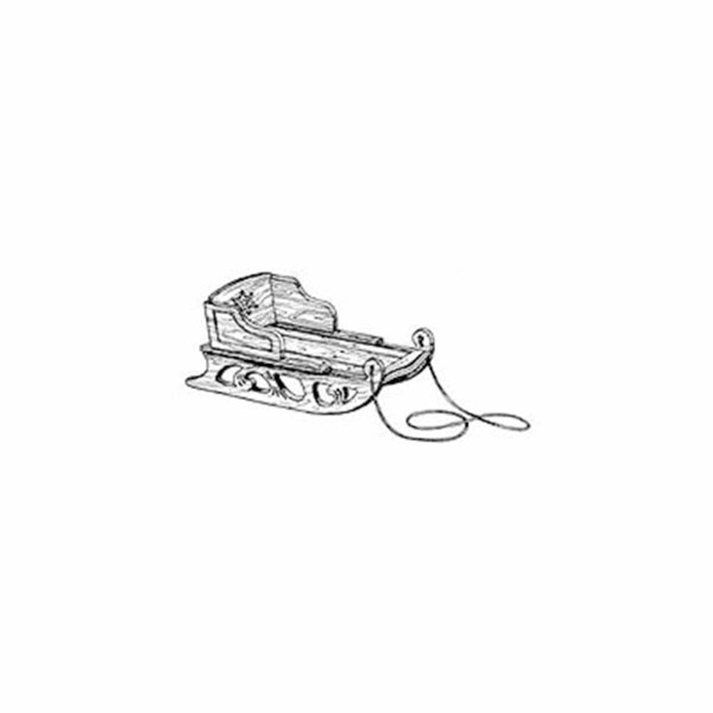 Woodworking Project Paper Plan to Build Antique Snow Sled alt 0