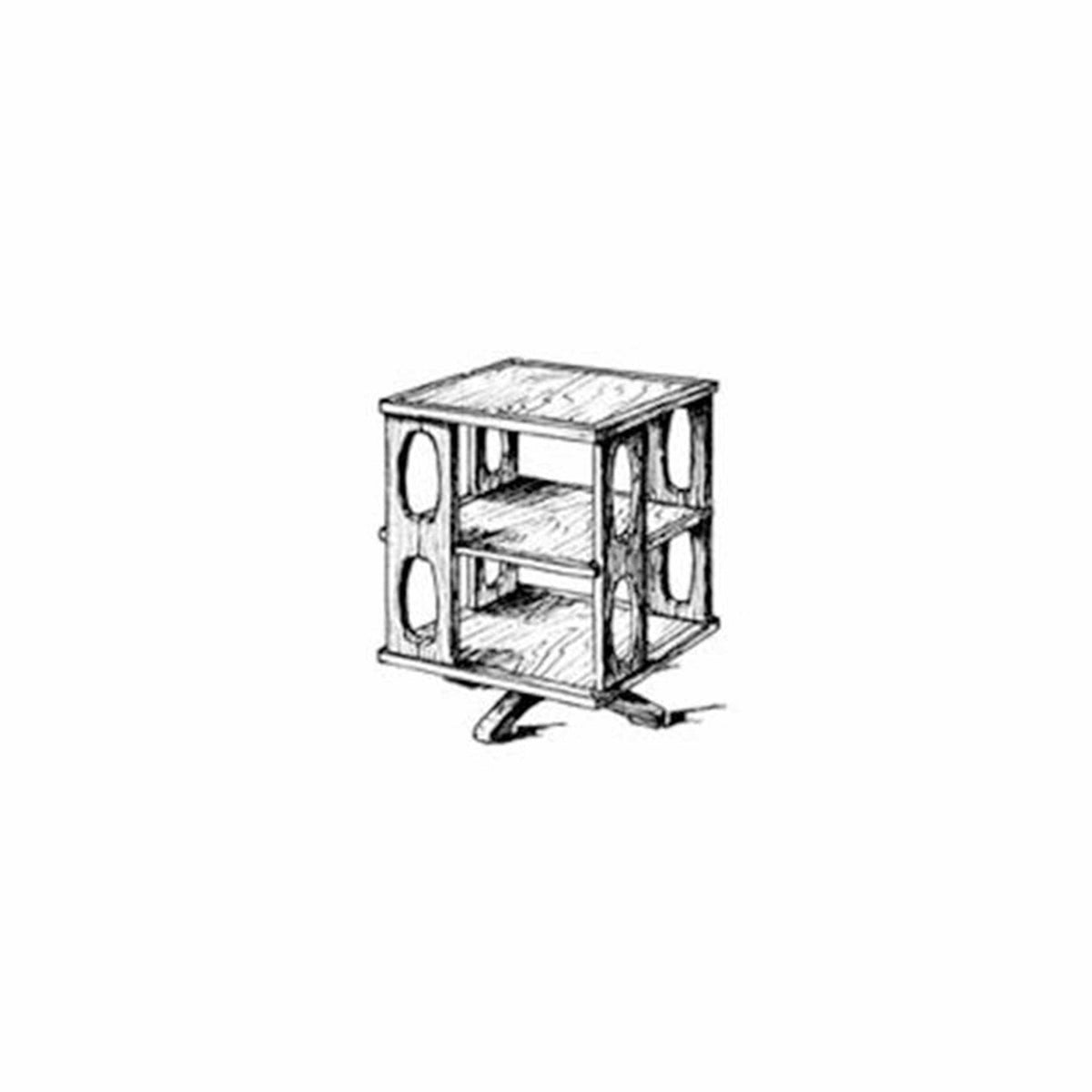 Woodcraft Plan to Build Revolving Book Case | Woodcraft