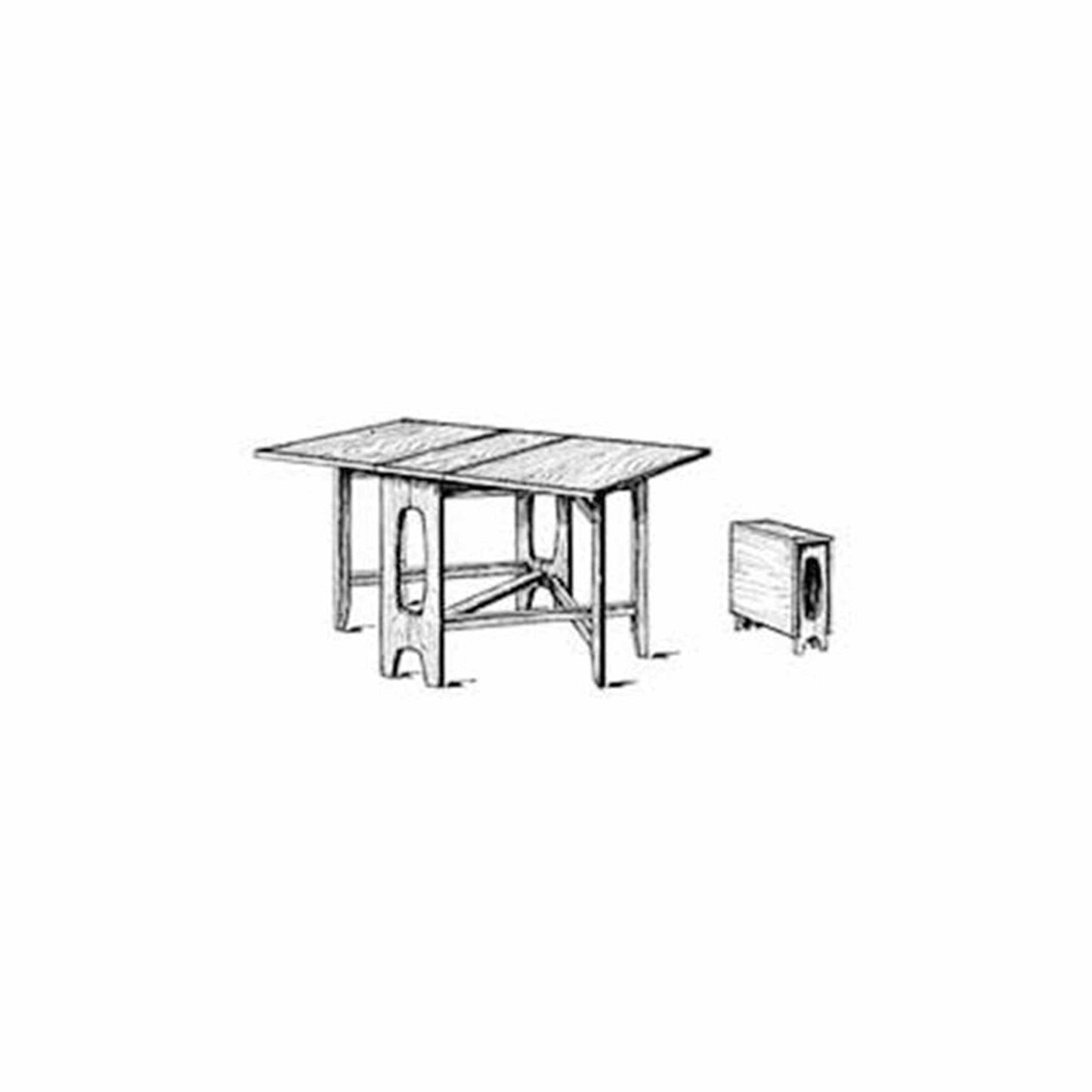 Woodworking Project Paper Plan to Build Collapsible Table alt 0