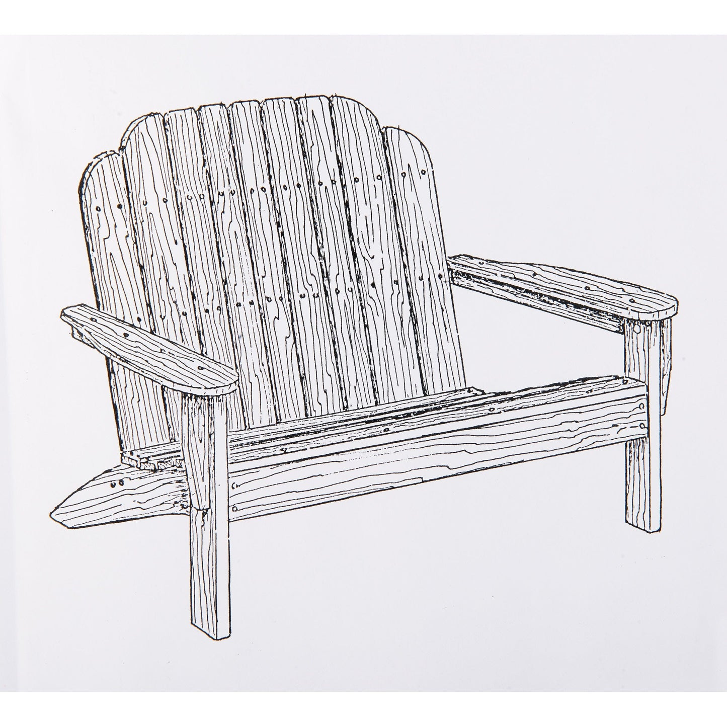 Woodworking Project Paper Plan to Build Adirondack Loveseat alt 0