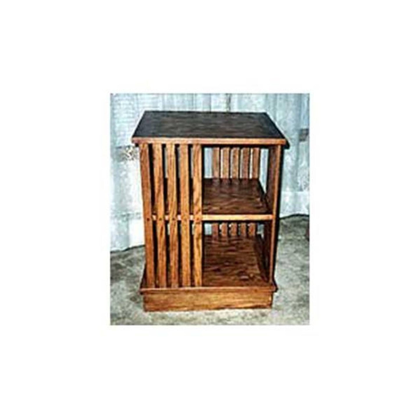 Woodworking Project Paper Plan to Build Revolving Bookcase alt 0