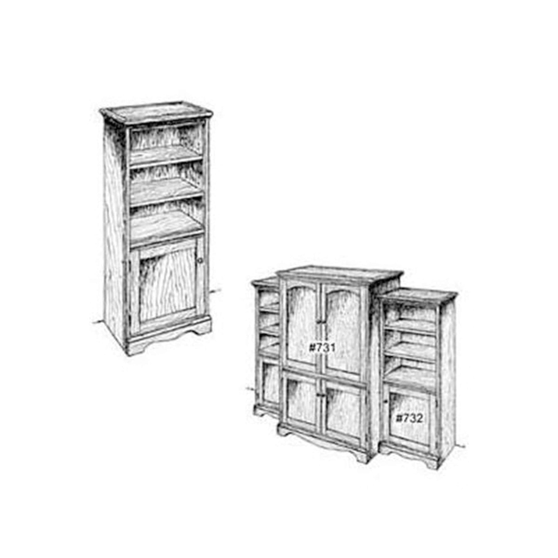 Woodworking Project Paper Plan to Build Audio Side Cabinet alt 0