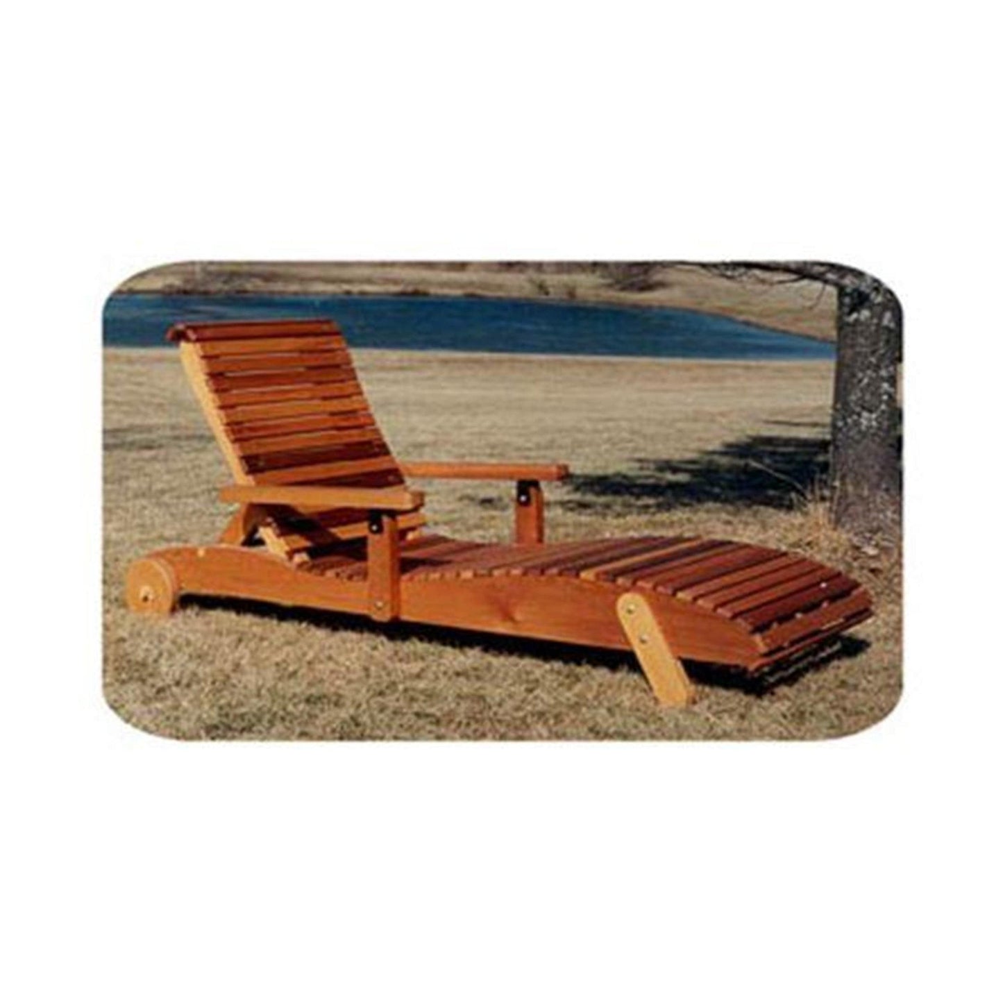 Woodworking Project Paper Plan to Build Chaise Lounge Chair alt 0