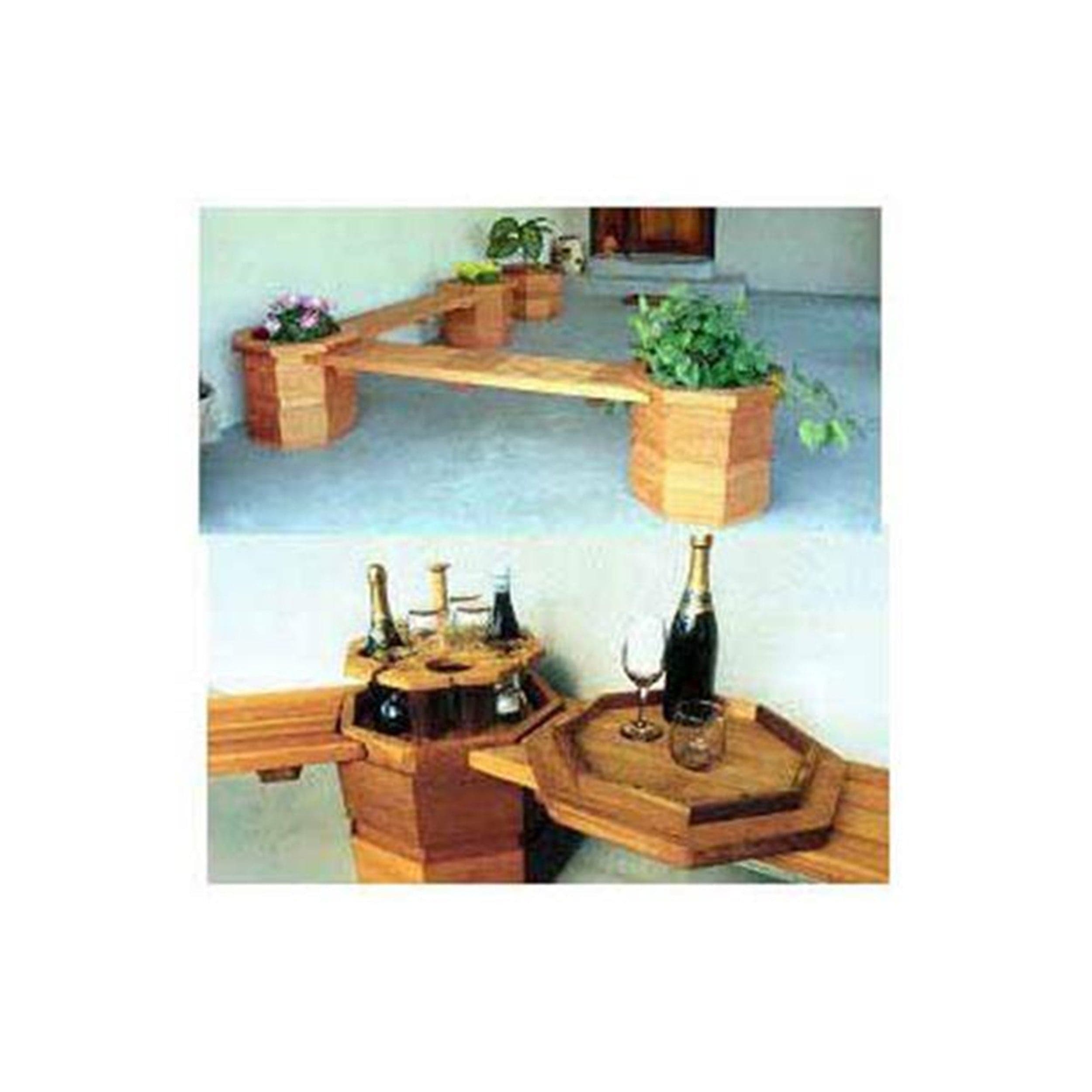 Woodcraft Woodworking Project Paper Plan to Build Octagonter Benches ...
