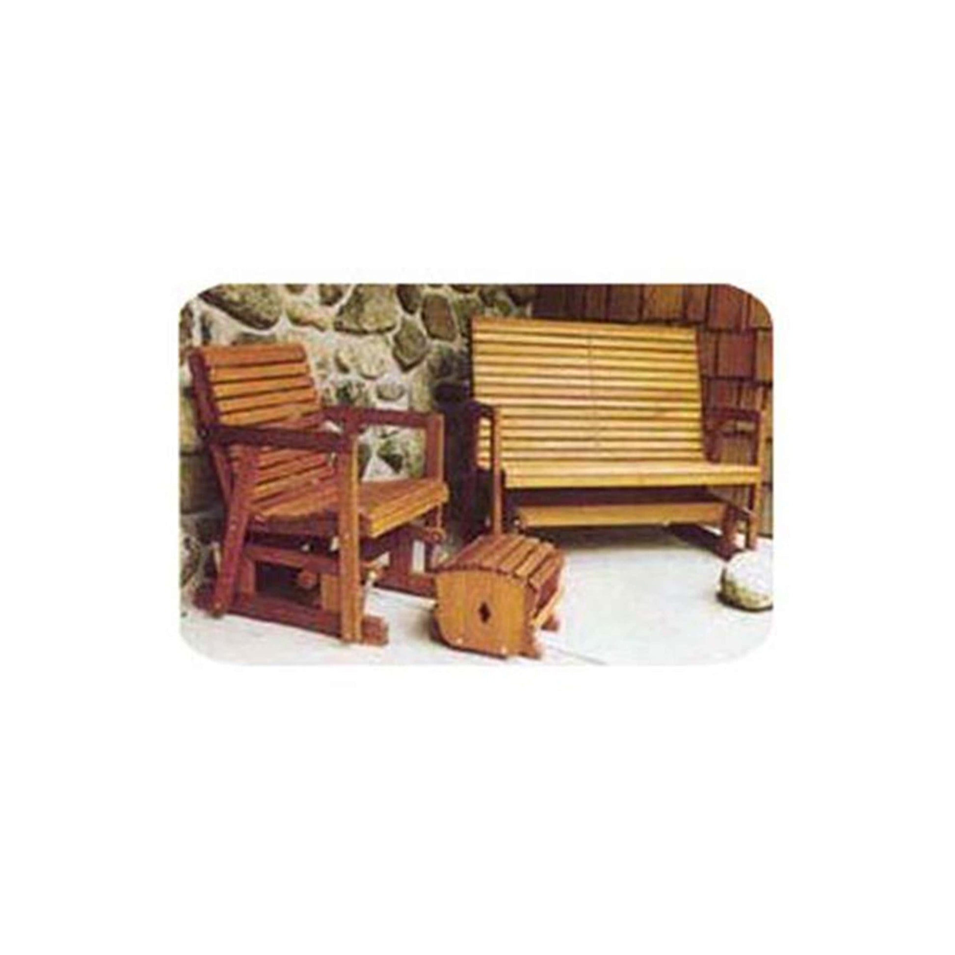 Woodcraft Woodworking Plan to Build Glider Bench and Chair Woodcraft