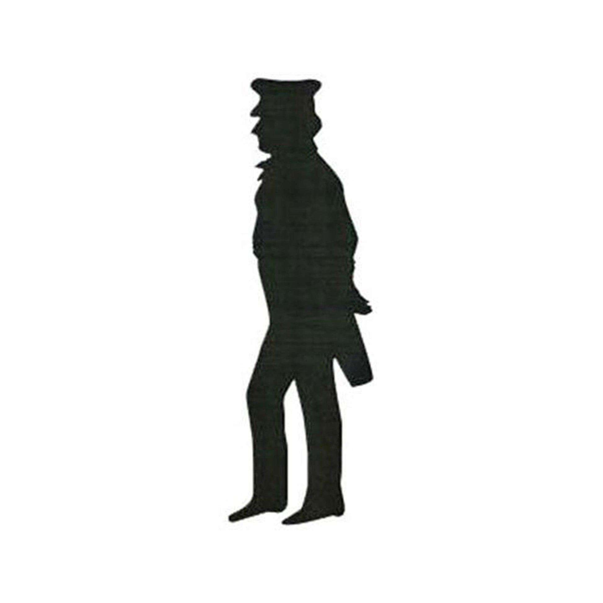Woodworking Project Paper Plan to Build Railway Conductor Shadow alt 0