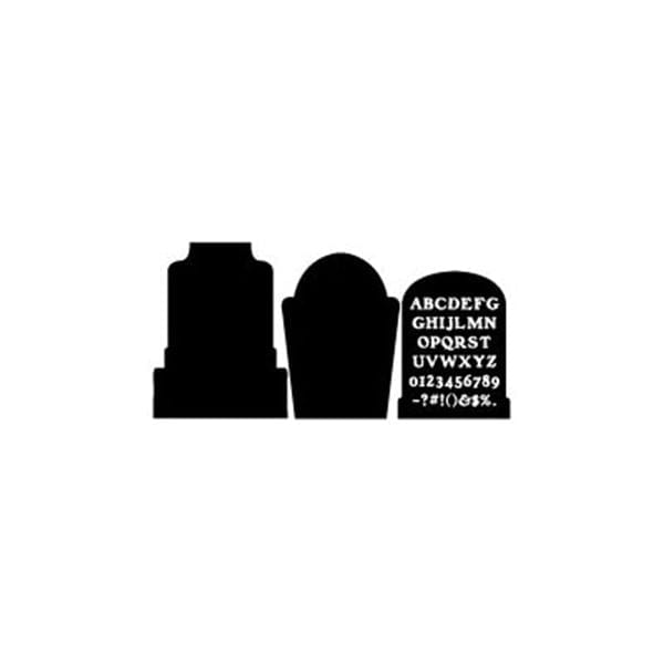 Woodworking Project Paper Plan to Build Tombstones and Letter Shadow alt 0