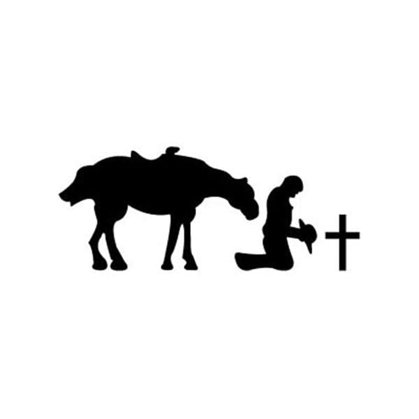 Woodworking Project Paper Plan to Build Small Praying Cowboy Shadow alt 0