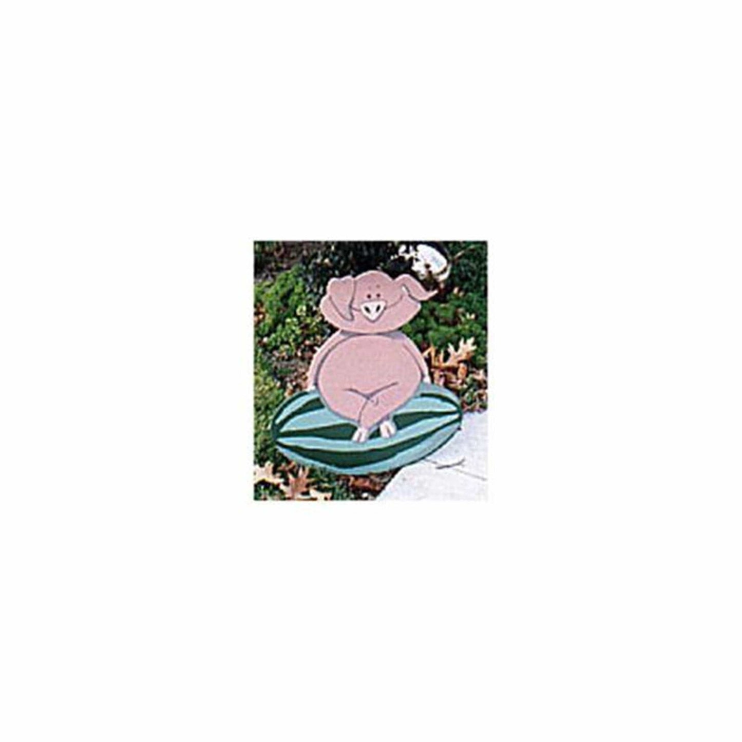 Woodworking Project Paper Plan to Build Pig on Watermelon alt 0