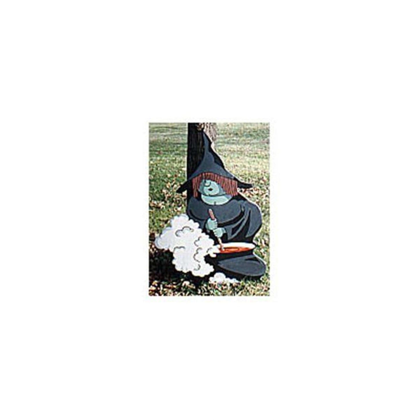 Woodworking Project Paper Plan to Build Witch with Pot alt 0