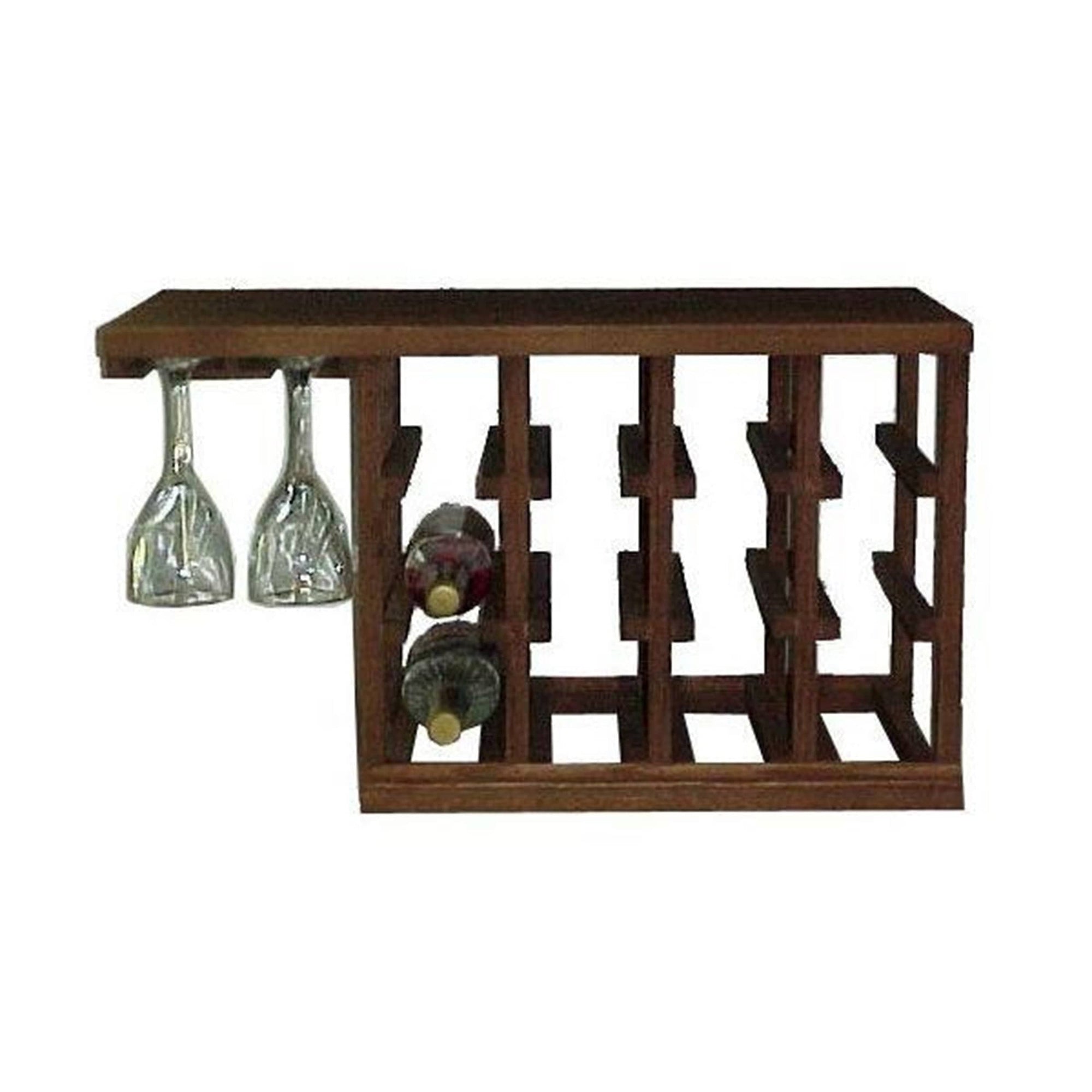 Woodworking Project Paper Plan to Build Wine Glass Rack alt 0