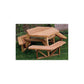 Woodworking Project Paper Plan to Build Hexagon Picnic Table alt 0