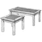 Woodworking Project Paper Plan to Build English Garden Tables alt 0