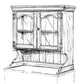 Woodworking Project Paper Plan to Build Buffet Hutch alt 0