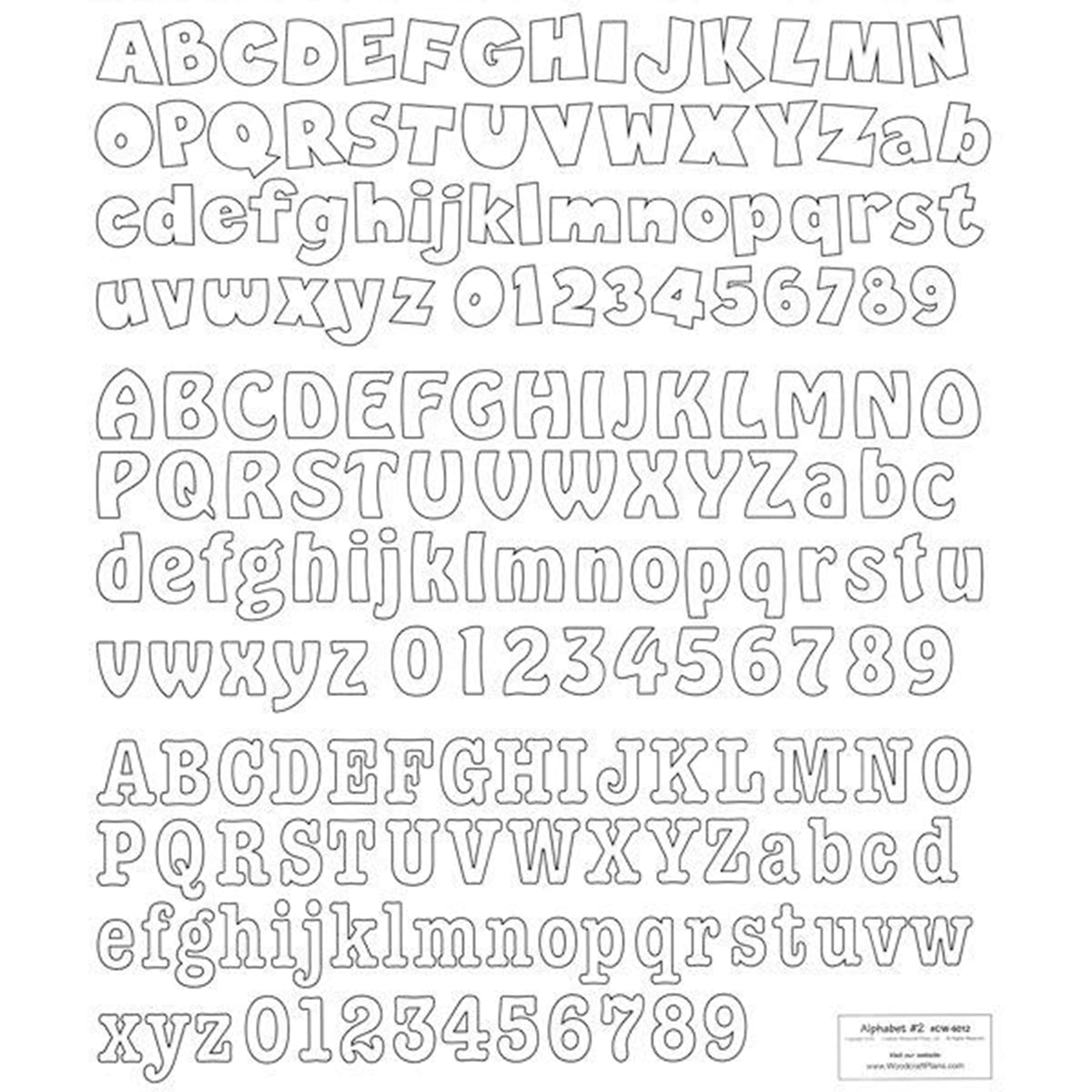 Woodcraft Woodworking Project Paper Plan to Build Letters & Numbers ...