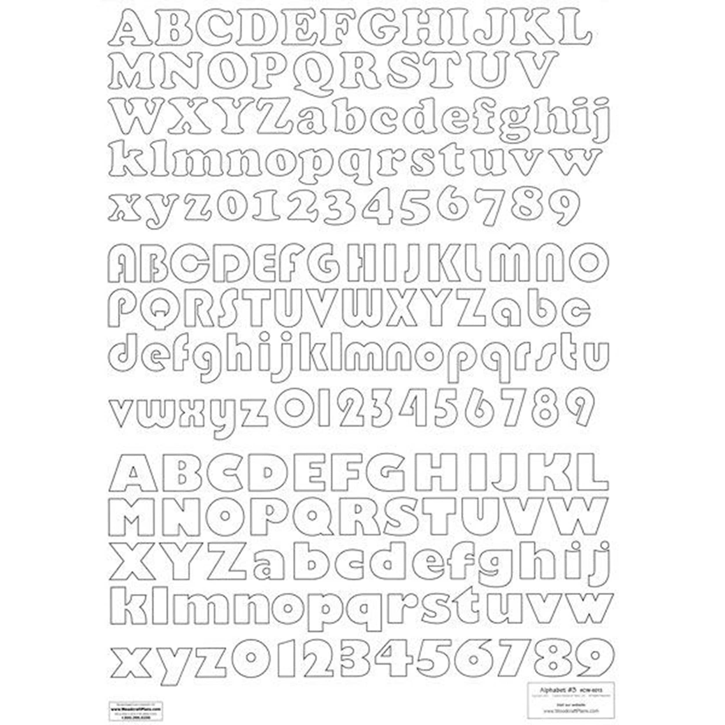 Woodcraft Plan to Build Letters and Numbers Alphabet 3 | Woodcraft