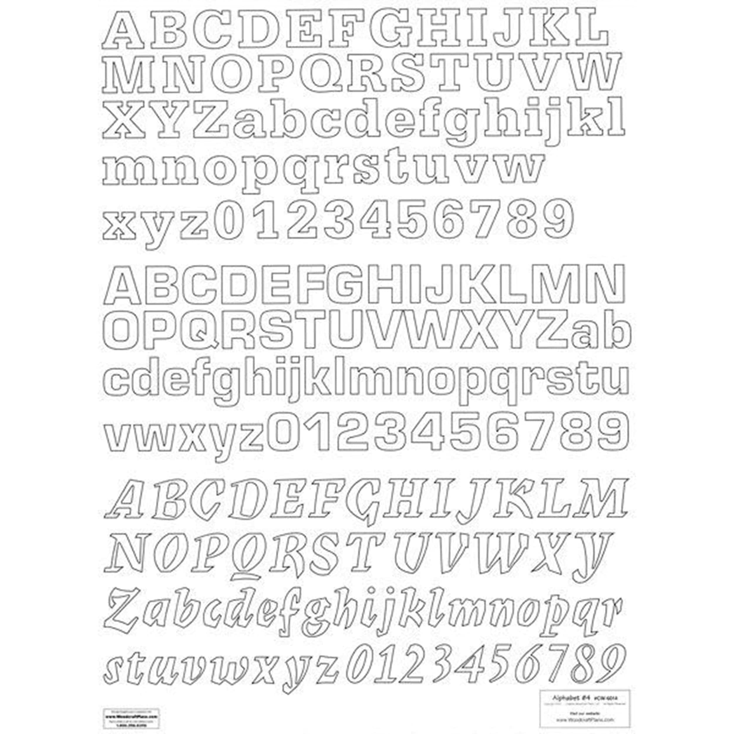 Woodcraft Plan to Build Letters and Numbers Alphabet 4 | Woodcraft