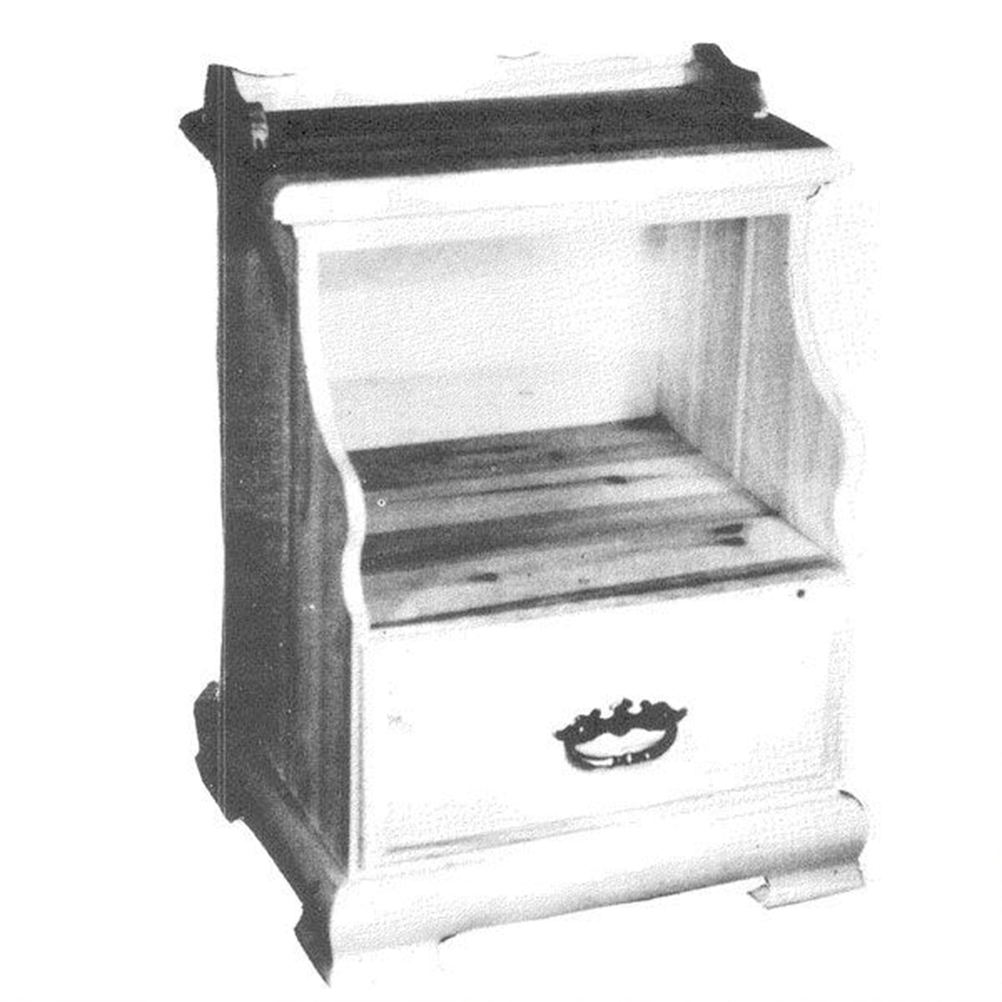 Woodworking Project Paper Plan to Build Single Drawer Night Stand alt 0