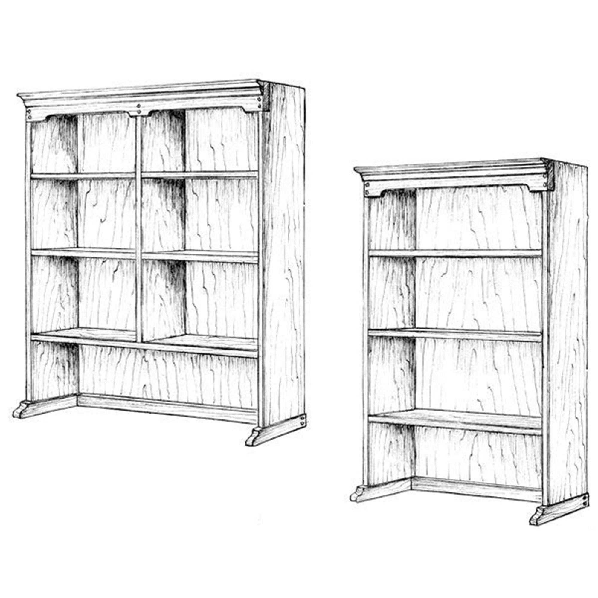 Woodworking Project Paper Plan to Build Upper Bookcase alt 0