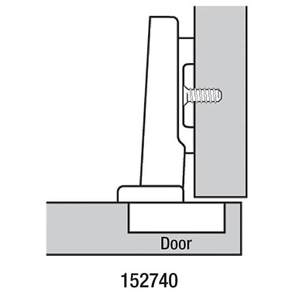 Clip Top Hinges for Frameless Cabinets - Full Overlay - 110 Degree with BLUMOTION - 1 Pair