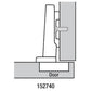 Clip Top Hinges for Frameless Cabinets - Full Overlay - 110 Degree with BLUMOTION - 1 Pair