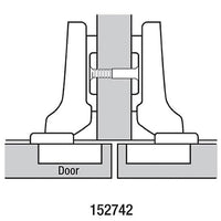 Clip Top Hinges - Frameless for Cabinets - Partial Overlay - 110 Degree with BLUMOTION - 1 Pair