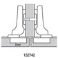 Clip Top Hinges - Frameless for Cabinets - Partial Overlay - 110 Degree with BLUMOTION - 1 Pair
