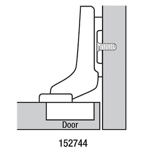 Clip Top Frameless Hinges - Inset Overlay - 110 Degree with BLUMOTION - 1 Pair