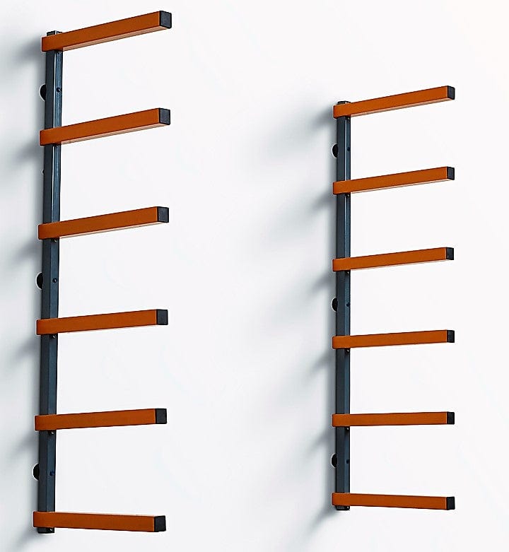 Bora 6Level Lumber Storage Rack Orange & Gray Woodcraft