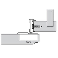 Compact Face Frame Hinge - 3/8" Overlay - 105 Degree with BLUMOTION - 1 Pair