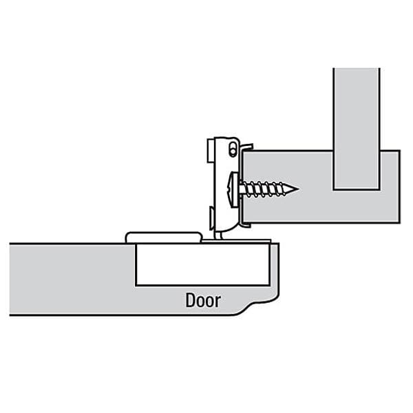 Compact Face Frame Hinge - 3/8" Overlay - 105 Degree with BLUMOTION - 1 Pair