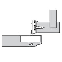 Compact Face Frame Hinge -  1/2" Overlay - 105 Degree with BLUMOTION - 1 Pair