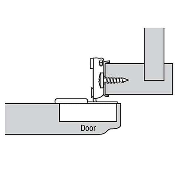 Compact Face Frame Hinge -  1/2" Overlay - 105 Degree with BLUMOTION - 1 Pair