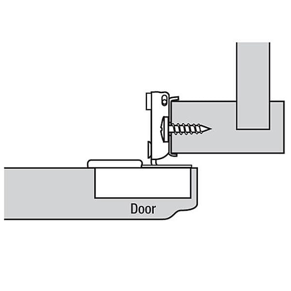 Compact Face Frame Hinge - 3/4" Overlay - 105 Degree with BLUMOTION - 1 Pair