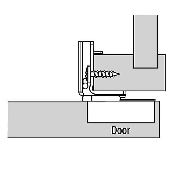 Compact Face Frame Hinge - 1-1/4" Overlay - 110 Degree with BLUMOTION - 1 Pair