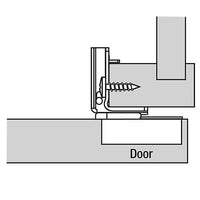Compact Face Frame Hinge - 1-3/8" Overlay - 110 Degree with BLUMOTION - 1 Pair