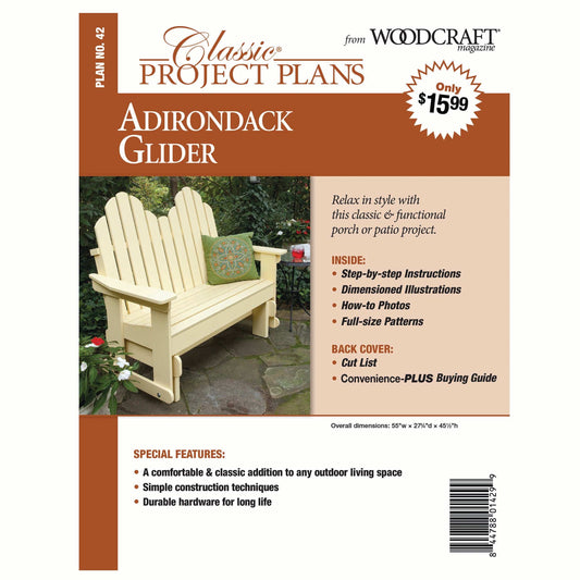 Adirondack Glider Plan No 42 alt 0