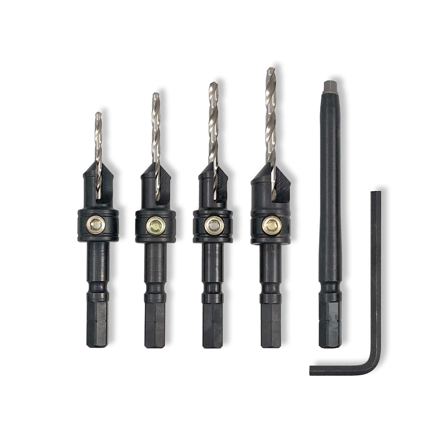 4 pc Countersink Set with #2 Square Driver Bit Festool alt 0