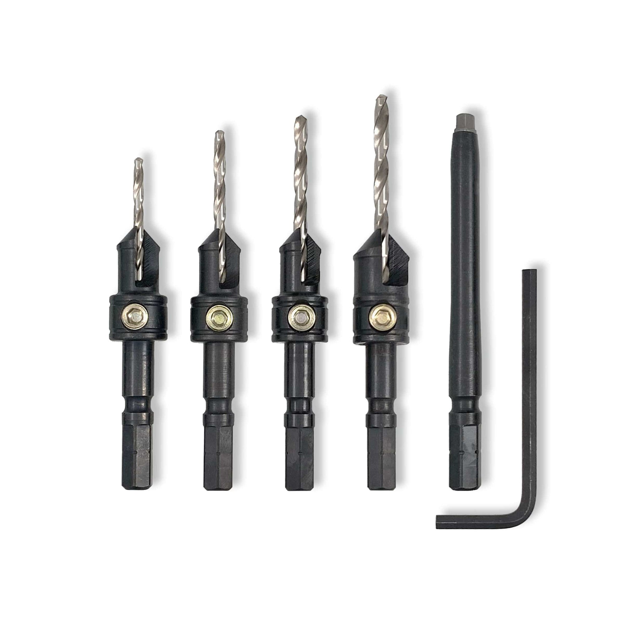 4 pc Countersink Set with #2 Square Driver Bit Festool alt 0