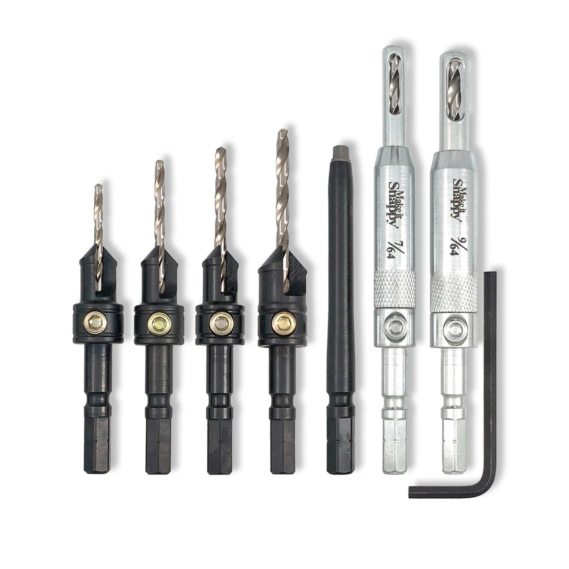Snappy Tools Cabinet Makers Drill Bit Set for Woodworking Projects