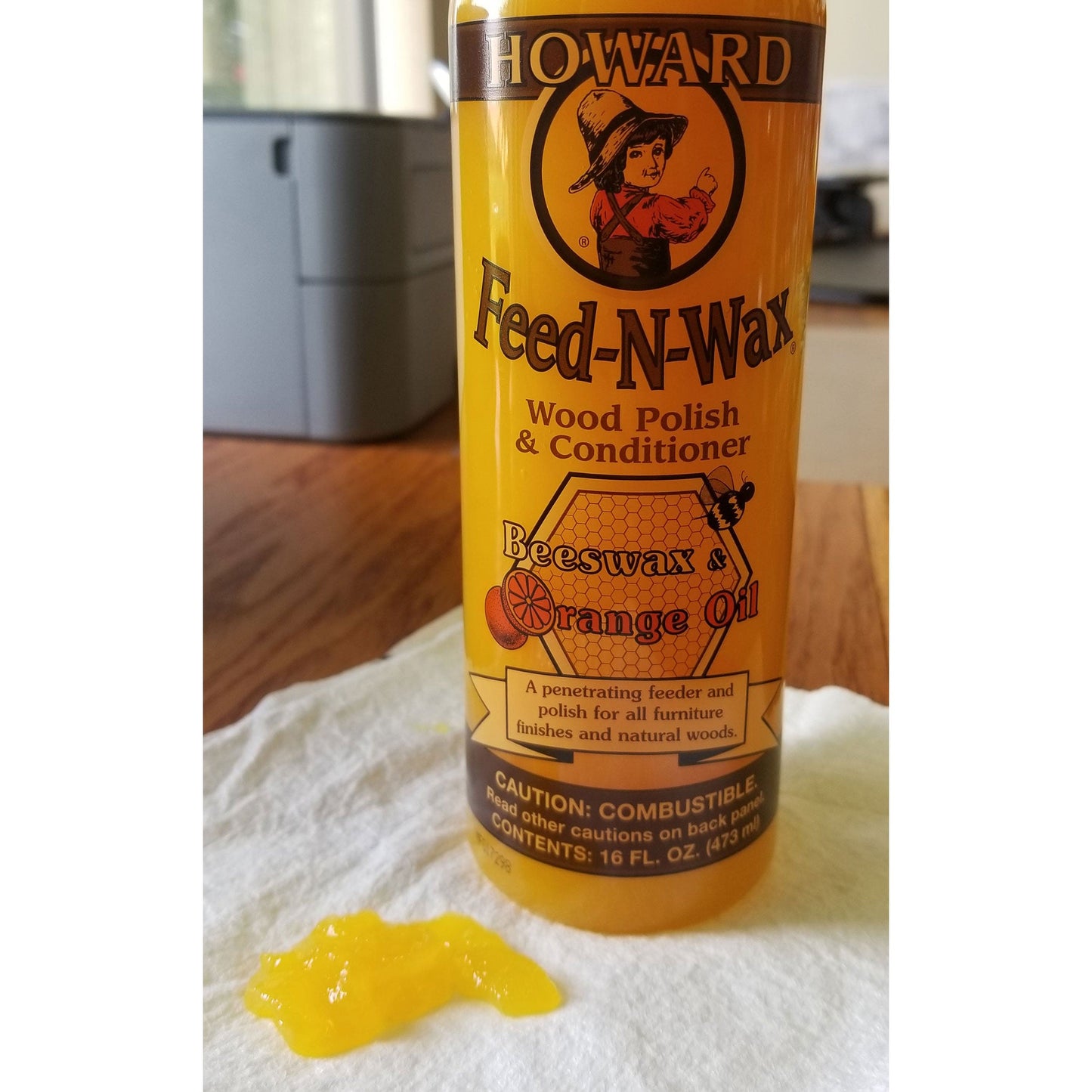 Feed-N-Wax Wood Polish and Conditioner - 16 oz alt 0