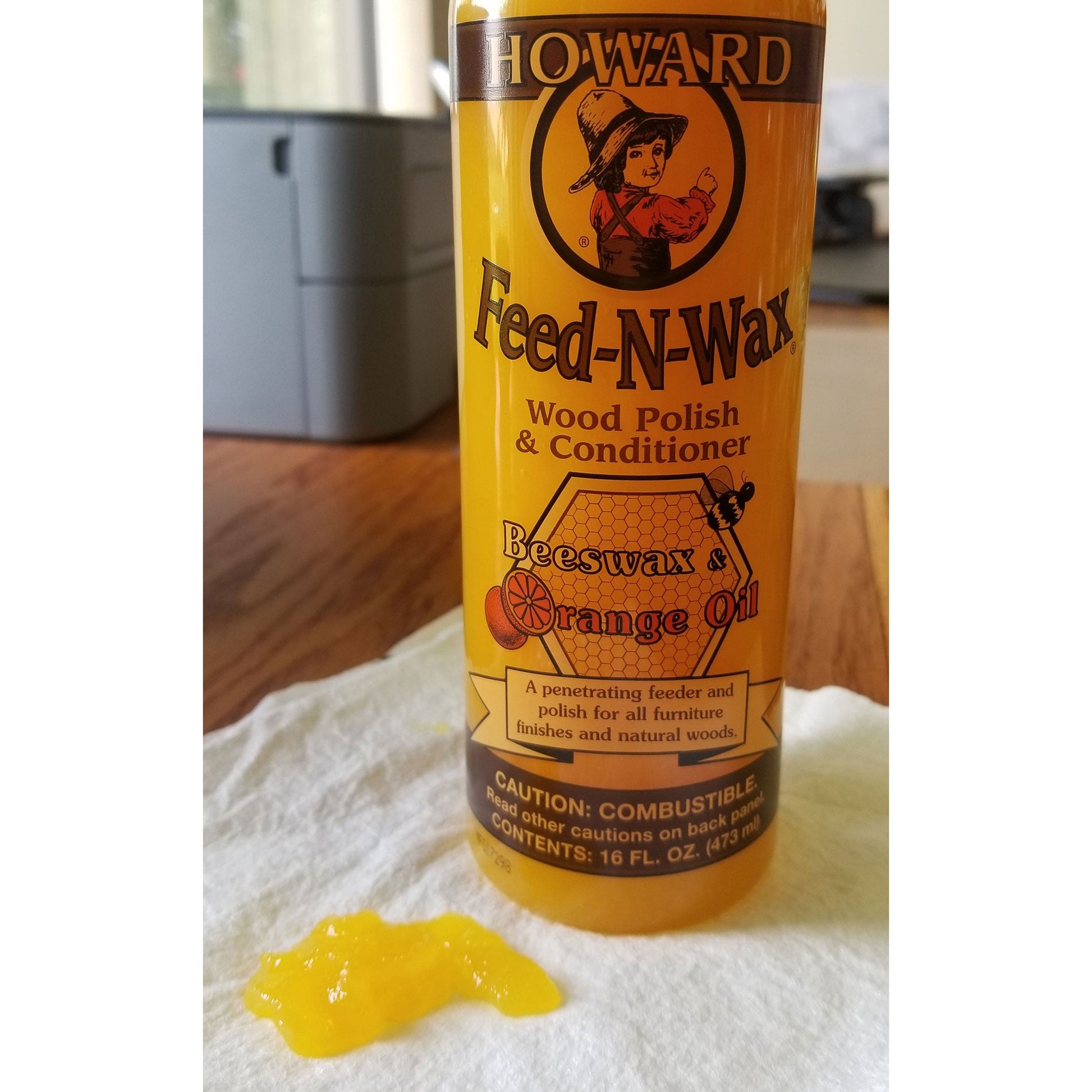 Feed-N-Wax Wood Polish and Conditioner - 16 oz alt 0