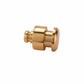 Jewelry Box Feet/Knob - 1/2" Diameter - Polished Brass alt 0