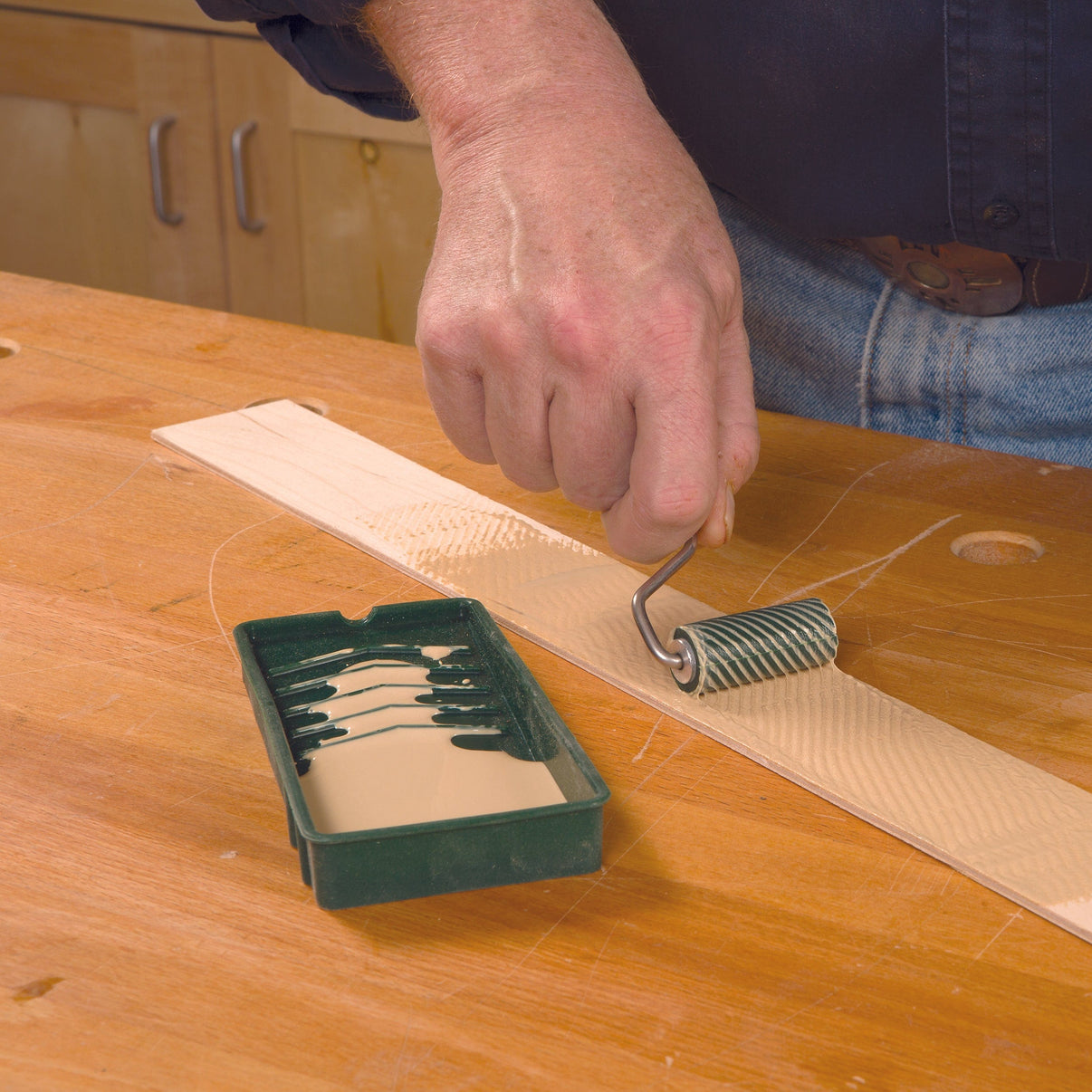 WoodRiver Silicone Glue Roller and Tray Woodcraft