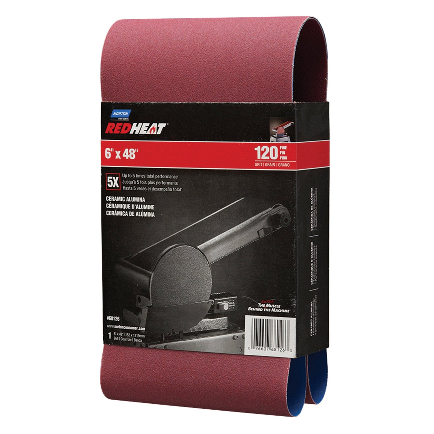 6X48 Ceramic Belt 120G alt 0