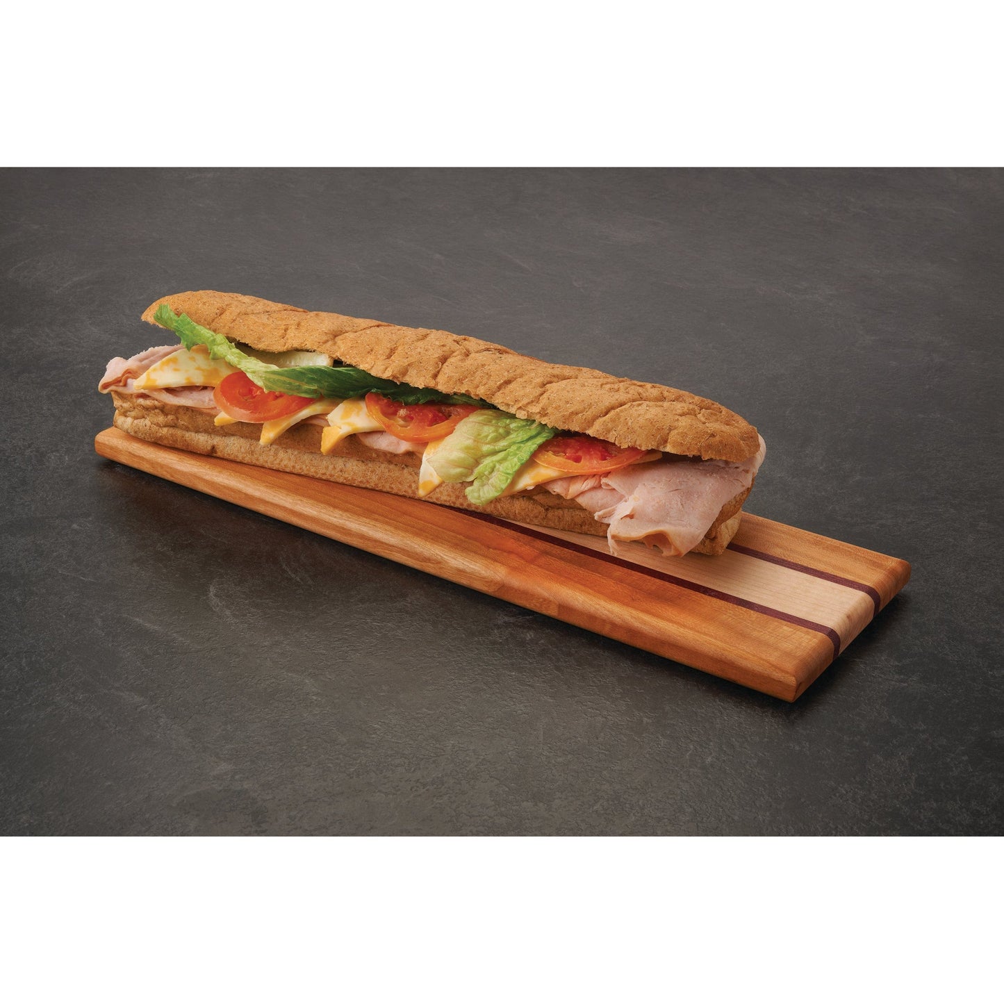 Cutting Board Kit - 3/4" x 5" x 16" - Cherry, Maple & Purpleheart alt 0