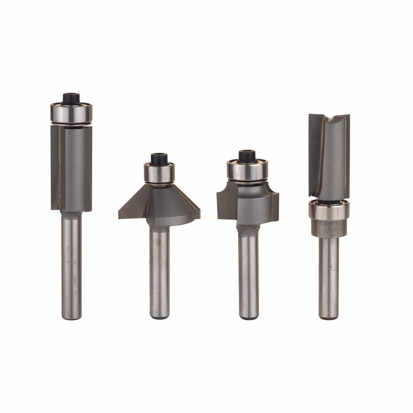 Compact Router Bit Set - 1/4" Shank - 4 Piece alt 0