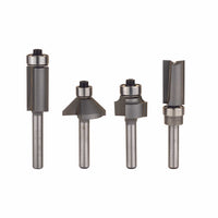 Compact Router Bit Set - 1/4" Shank - 4 Piece alt 0