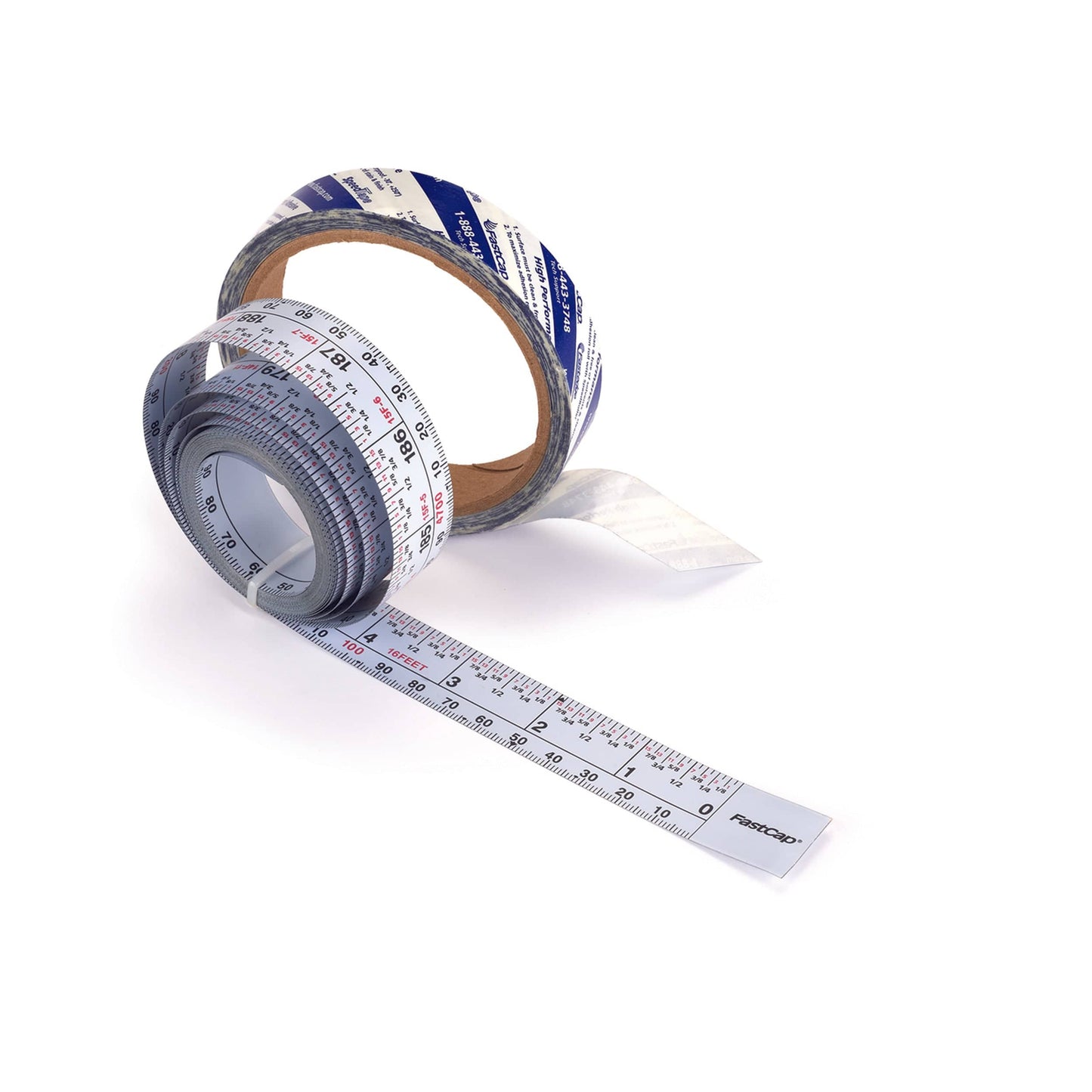 Self-Adhesive 16' Measuring Tape Reversible Left or Right Read, Metric and Standard alt 0