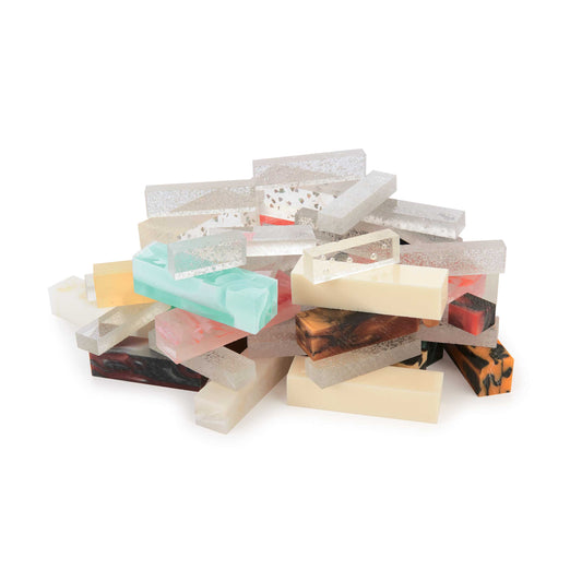 Acrylic Turning Stock Grab Bag - Assorted Sizes and Colors - 3 lb alt 0
